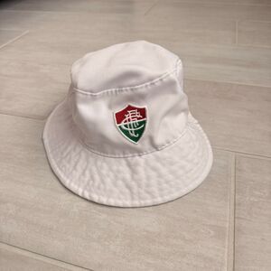 Fluminese Bucket Hat Children’s One Size White w Team Logo Chapéu do FC Futbol
